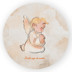 Capa Painel Redondo Decorativo Tema Anjinho Cute D... - Loja | Bibi Painéis