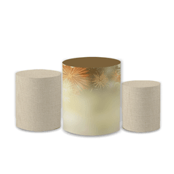 Trio Capas de Cilindros Sublimados Decorativo Tema... - Loja | Bibi Painéis