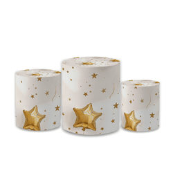 Trio Capas de Cilindros Sublimados Decorativo Tema... - Loja | Bibi Painéis