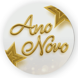 Capa Painel Redondo Decorativo Tema Ano Novo Data ... - Loja | Bibi Painéis