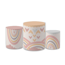 Trio Capas de Cilindros Sublimados Decorativo Tema... - Loja | Bibi Painéis