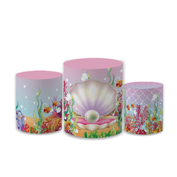 Trio Capas de Cilindros Sublimados Decorativo Tema... - Loja | Bibi Painéis