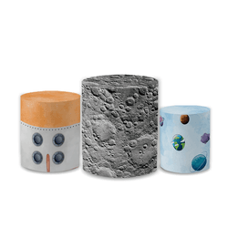 Trio Capas de Cilindros Sublimados Decorativo Tema... - Loja | Bibi Painéis