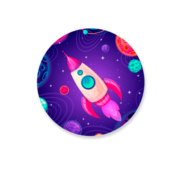 Capa Painel Redondo Decorativo Tema Astronauta Esp... - Loja | Bibi Painéis