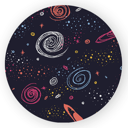 Capa Painel Redondo Decorativo Tema Astronauta Esp... - Loja | Bibi Painéis
