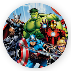 Capa Painel Redondo Decorativo Tema Avengers Decor... - Loja | Bibi Painéis