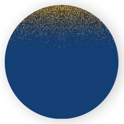 Capa Painel Redondo Decorativo Tema Azul Moderno D... - Loja | Bibi Painéis