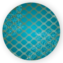 Capa Painel Redondo Decorativo Tema Azul Moderno D... - Loja | Bibi Painéis