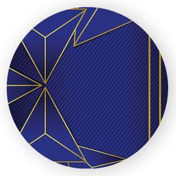 Capa Painel Redondo Decorativo Tema Azul Moderno D... - Loja | Bibi Painéis