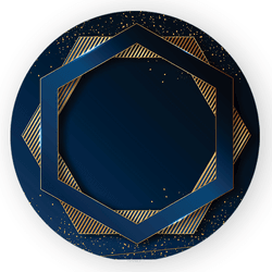 Capa Painel Redondo Decorativo Tema Azul Moderno D... - Loja | Bibi Painéis