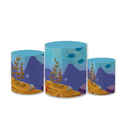 Trio Capas de Cilindros Sublimados Decorativo Tema... - Loja | Bibi Painéis