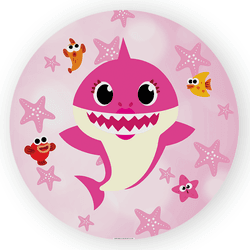 Capa Painel Redondo Decorativo Tema Baby Shark Dec... - Loja | Bibi Painéis