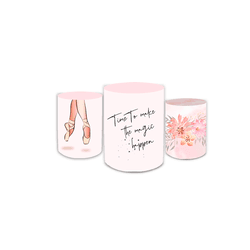 Trio Capas de Cilindros Sublimados Decorativo Tema... - Loja | Bibi Painéis