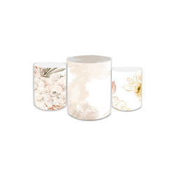 Trio Capas de Cilindros Sublimados Decorativo Tema... - Loja | Bibi Painéis