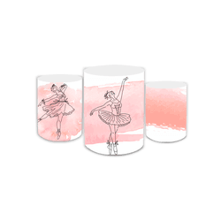 Trio Capas de Cilindros Sublimados Decorativo Tema... - Loja | Bibi Painéis