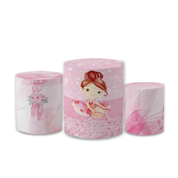 Trio Capas de Cilindros Sublimados Decorativo Tema... - Loja | Bibi Painéis