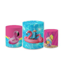 Trio Capas de Cilindros Sublimados Decorativo Tema... - Loja | Bibi Painéis