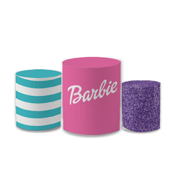 Trio Capas de Cilindros Sublimados Decorativo Tema... - Loja | Bibi Painéis