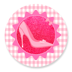 Capa Painel Redondo Decorativo Tema Barbie Girl De... - Loja | Bibi Painéis