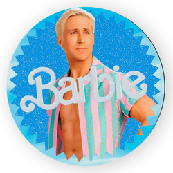 Capa Painel Redondo Decorativo Tema Barbie Girl De... - Loja | Bibi Painéis
