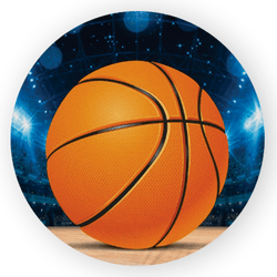 Capa Painel Redondo Decorativo Tema Basquete Decor... - Loja | Bibi Painéis