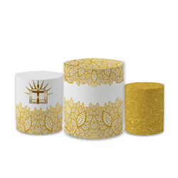 Trio Capas de Cilindros Sublimados Decorativo Tema... - Loja | Bibi Painéis