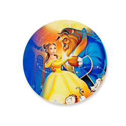 Capa Painel Redondo Decorativo Tema Princesa Bela ... - Loja | Bibi Painéis