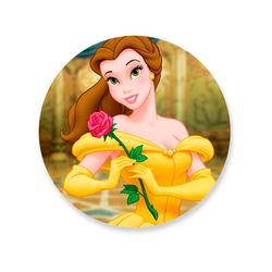 Capa Painel Redondo Decorativo Tema Princesa Bela ... - Loja | Bibi Painéis