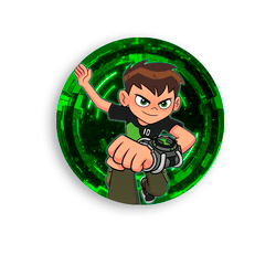 Capa Painel Redondo Decorativo Tema Ben 10 Decoraç... - Loja | Bibi Painéis