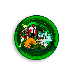 Capa Painel Redondo Decorativo Tema Ben 10 Decoraç... - Loja | Bibi Painéis