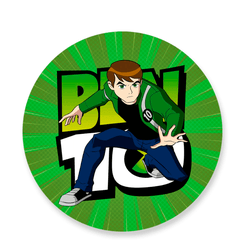 Capa Painel Redondo Decorativo Tema Ben 10 Decoraç... - Loja | Bibi Painéis