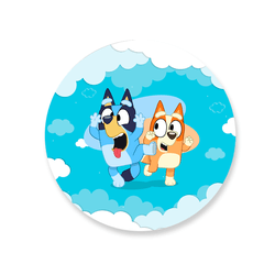 Capa Painel Redondo Decorativo Tema Bluey Decoraçã... - Loja | Bibi Painéis