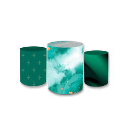 Trio Capas de Cilindros Sublimados Decorativo Tema... - Loja | Bibi Painéis