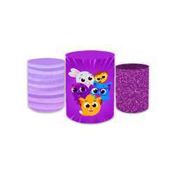 Trio Capas de Cilindros Sublimados Decorativo Tema... - Loja | Bibi Painéis