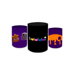 Trio Capas de Cilindros Sublimados Decorativo Tema... - Loja | Bibi Painéis