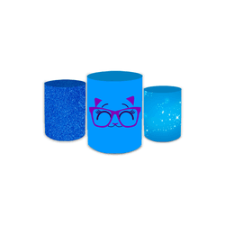 Trio Capas de Cilindros Sublimados Decorativo Tema... - Loja | Bibi Painéis