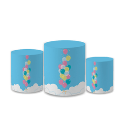 Trio Capas de Cilindros Sublimados Decorativo Tema... - Loja | Bibi Painéis