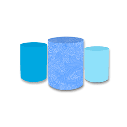 Trio Capas de Cilindros Sublimados Decorativo Tema... - Loja | Bibi Painéis