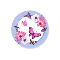 Capa Painel Redondo Decorativo Tema Borboleta Deco... - Loja | Bibi Painéis