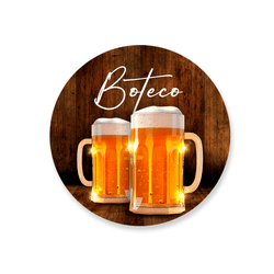 Capa Painel Redondo Decorativo Tema Boteco Decoraç... - Loja | Bibi Painéis