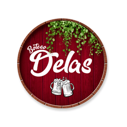 Capa Painel Redondo Decorativo Tema Boteco Decoraç... - Loja | Bibi Painéis
