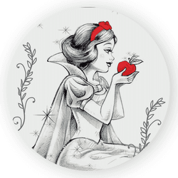 Capa Painel Redondo Decorativo Tema Princesa Branc... - Loja | Bibi Painéis