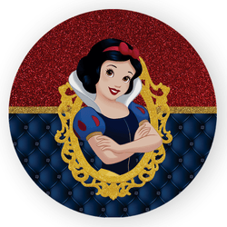 Capa Painel Redondo Decorativo Tema Princesa Branc... - Loja | Bibi Painéis