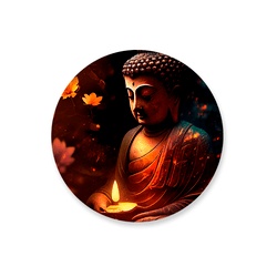 Capa Painel Redondo Decorativo Tema Buda Decoração... - Loja | Bibi Painéis