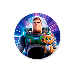 Capa Painel Redondo Decorativo Tema Buzzlightyear ... - Loja | Bibi Painéis