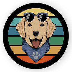 Capa Painel Redondo Decorativo Tema Cachorrinho Pe... - Loja | Bibi Painéis