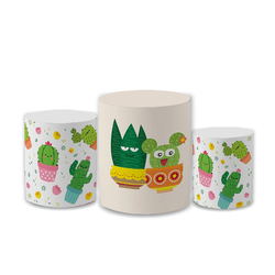 Trio Capas de Cilindros Sublimados Decorativo Tema... - Loja | Bibi Painéis