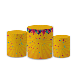 Trio Capas de Cilindros Sublimados Decorativo Tema... - Loja | Bibi Painéis