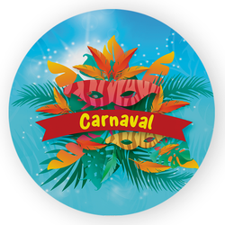 Capa Painel Redondo Decorativo Tema Carnaval Data ... - Loja | Bibi Painéis