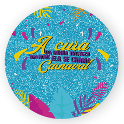 Capa Painel Redondo Decorativo Tema Carnaval Data ... - Loja | Bibi Painéis